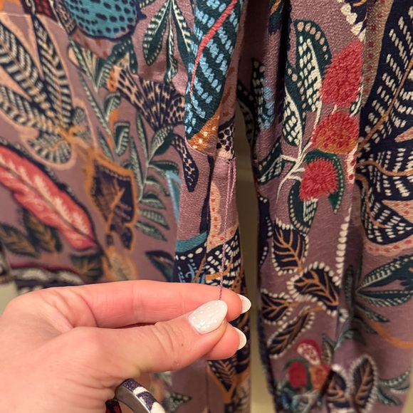 Farm Rio Wild Night Lavendar belted mini dress - Picture 6 of 10